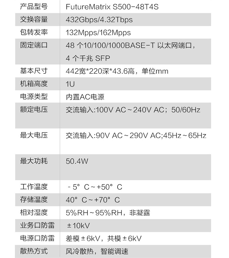 華為 S500-48T4S 三層交換機(jī)