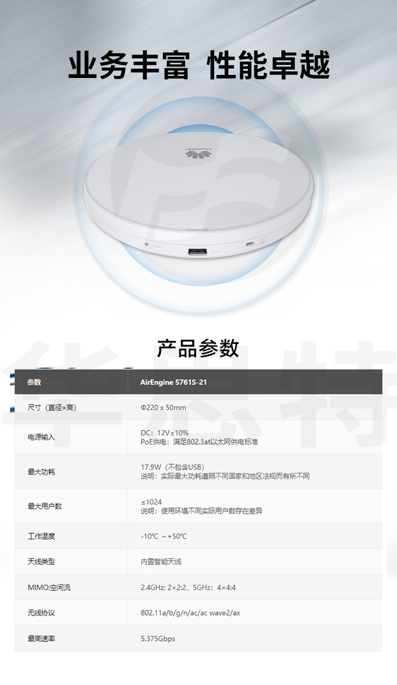 華為 AirEngine5761S-21 企業(yè)級wifi6無線AP