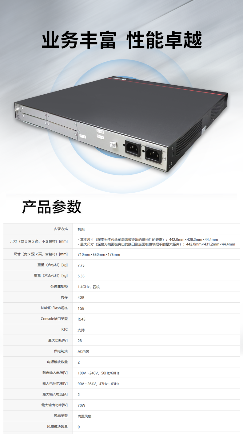 華為 AR6140E-9G-2AC 企業(yè)級千兆路由器