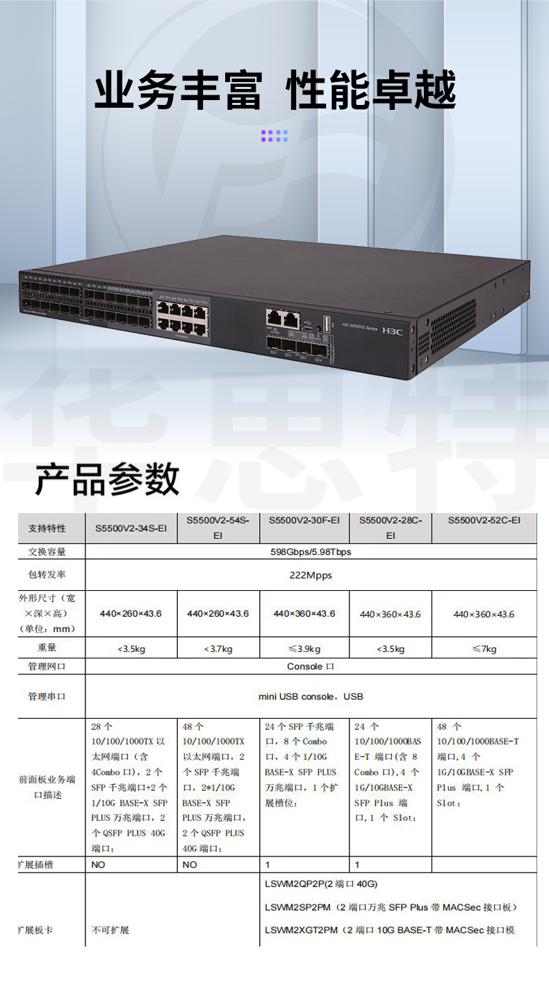 華三 LS-5500V2-30F-EI 三層交換機(jī)